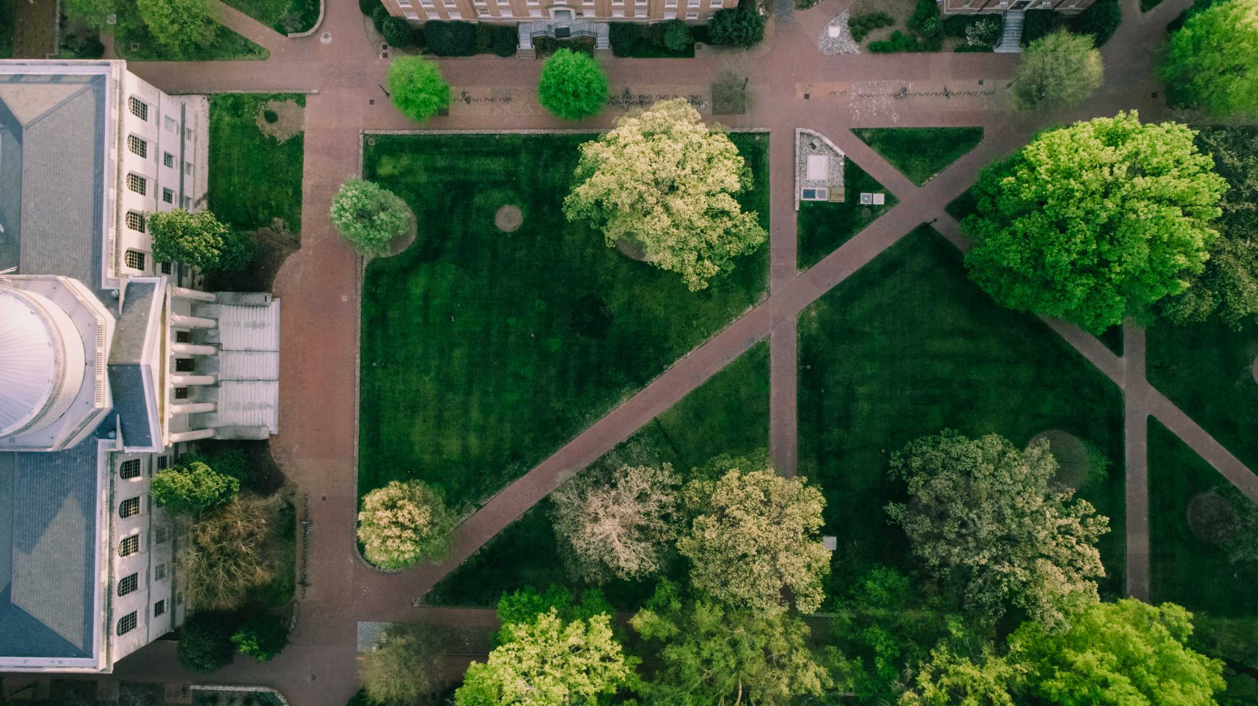 Aerial over the University of North Carolina in the Spring How Spend Analytics Clears a Path to Higher Ed Savings